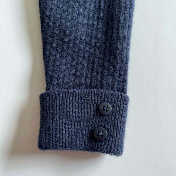 Grain De Ble Blue Ribbed Cuffed Pants - 12 Months - Picture 2 of 3